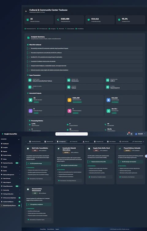 Strategic insights and AI-powered recommendations for procurement optimization and sustainability